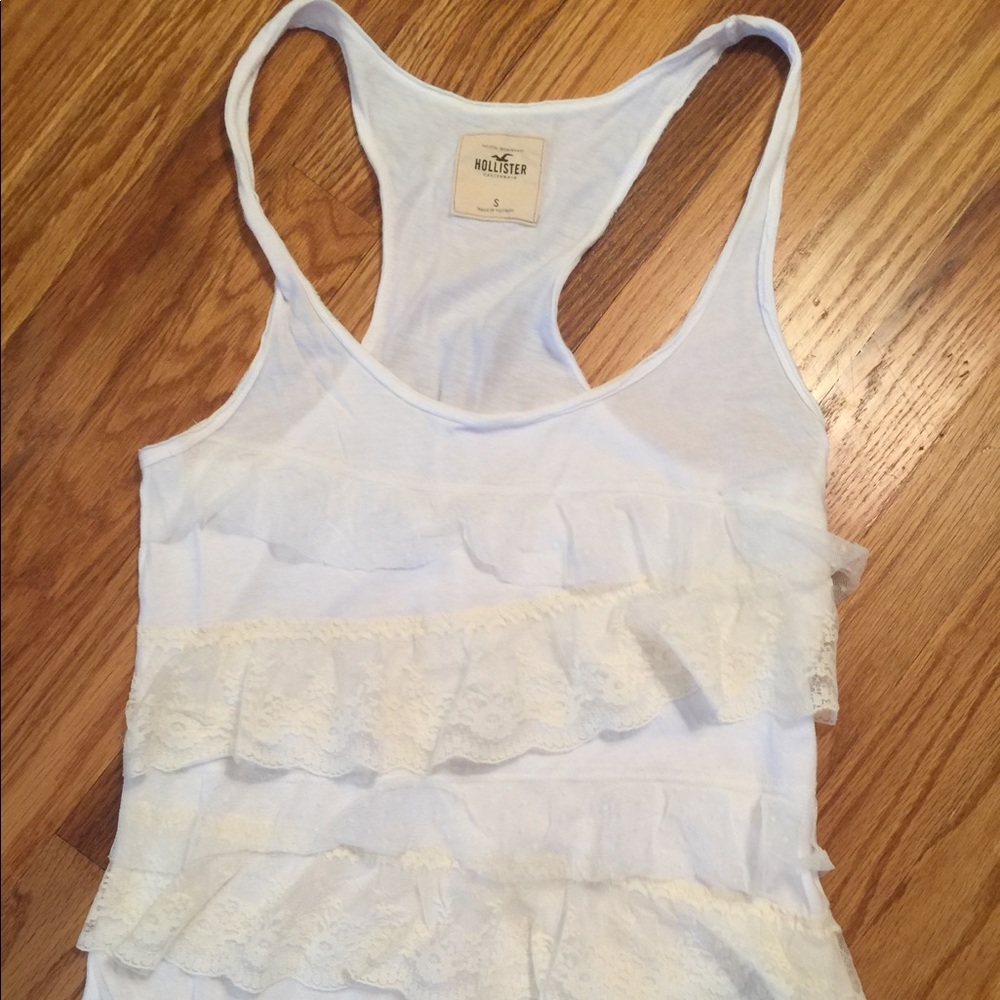 Lace racer back shirt